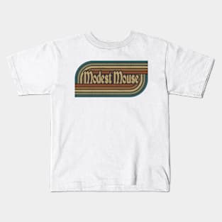 Modest Mouse Vintage Stripes Kids T-Shirt